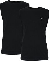 2-Pack Donnay T-shirt zonder mouw (589100) - Sportshirt - Heren - Black - maat M