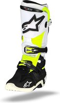 Alpinestars Crosslaarzen Tech 10 Black/White/Fluor Yellow-47 (EU)