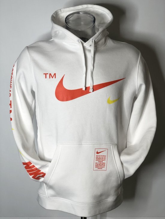 Nike TM (The Swoosh) Hoodie (WIT) - Maat L (CQ4884-100) | bol.com