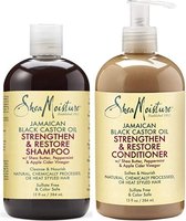Shea Moisture Jamaican Black Castor Oil - Shampoo & Conditioner - 2 x 384 ml