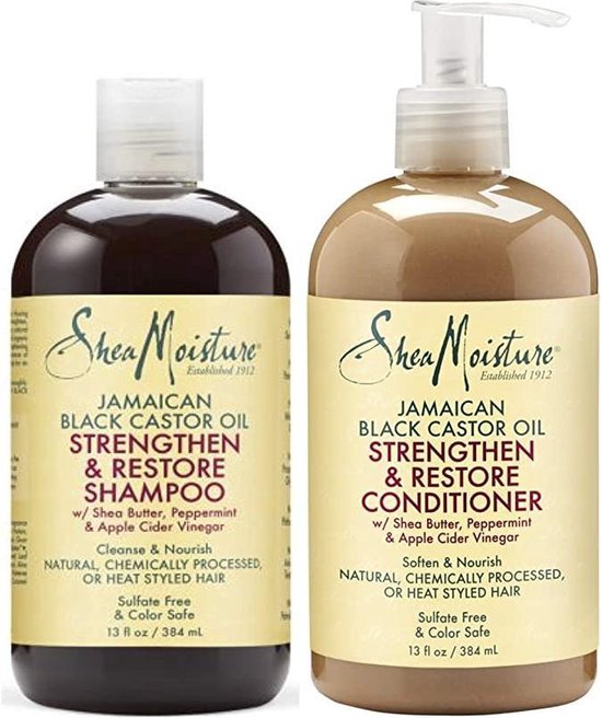 Shea Moisture Jamaican Black Castor Oil Restore Shampoo & Conditioner Set
