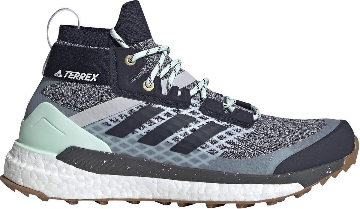 Adidas Terrex Free Hiker - dames synthetisch mid wandelschoenen - Blauw Adidas Terrex Free Hiker - dames synthetisch mid wandelschoenen - Blauw