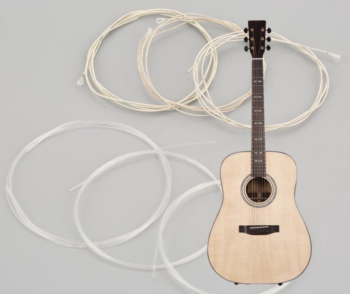 Set van 6 Gitaarsnaren voor Klassieke Akoestische Gitaar - Snarenset -  Nylon Snaren -... | bol.com