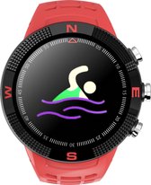 Lipa F18 smartwatch GPS / Met GPS voor navigatie / Met hartslagsensor, caloriemeter, stappenteller / IP68 waterproof / Voor Android en IOS / 7 Dagen batterijduur / Bluetooth push v