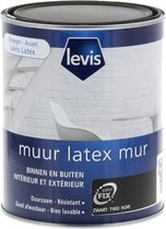 Muur Latex mat zwart 1l- Muurverf | bol.com