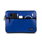 MacBook Pro 16 inch case met vak (van gerecycled materiaal) - Blauwe laptop sleeve/hoes voor de MacBook Pro 16 inch (2019/2020/2021)