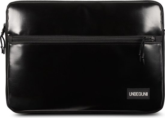 MacBook Pro 16 inch case met voorvak (van gerecycled materiaal) - Zwarte  laptop sleeve... | bol.com