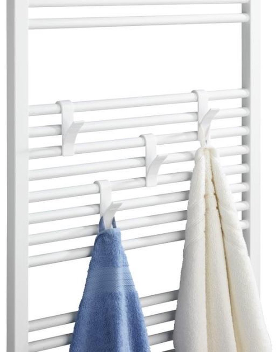 Caianwin 6 stuks handdoekhouders radiatorhaken zwarte