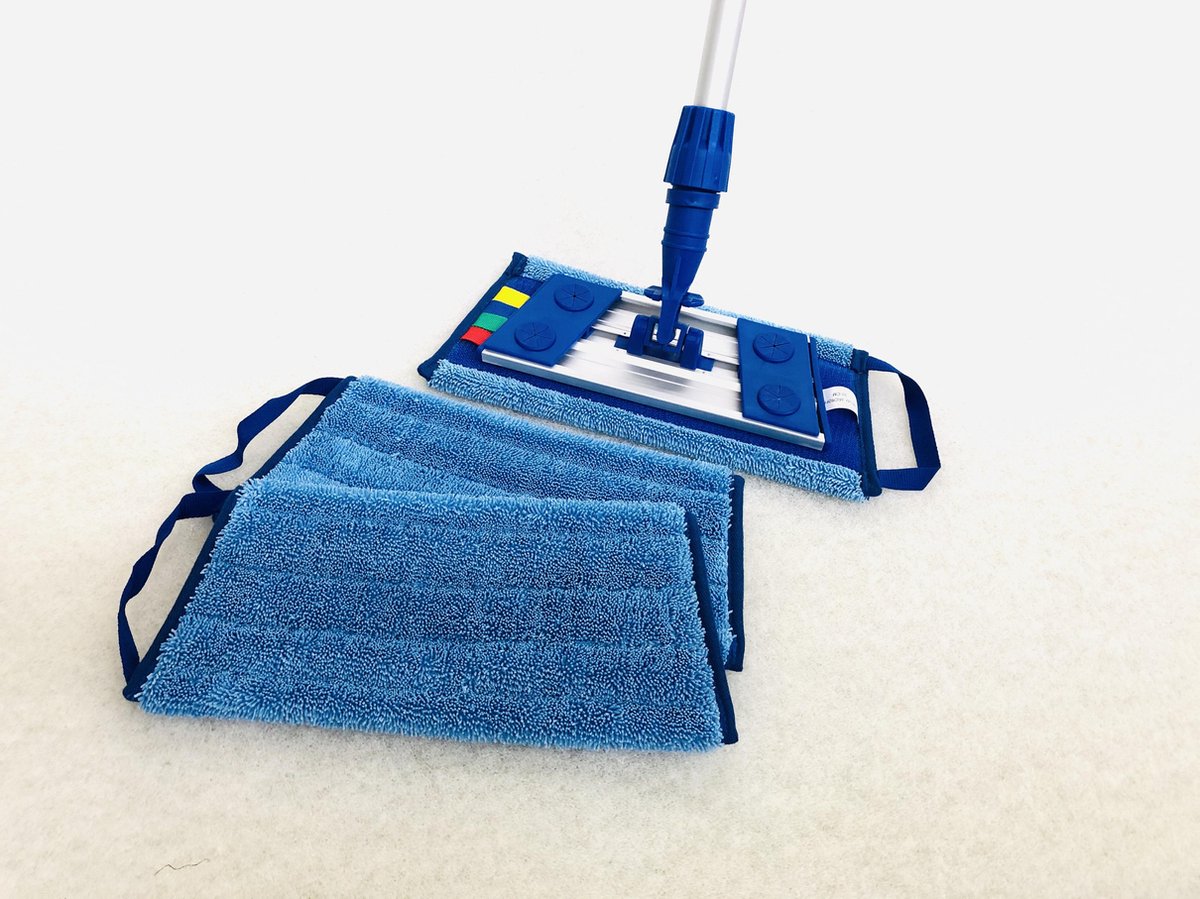 Leeadwaey Mop Slippers Cleaner Schoenen Cover voor Huis Badkamer Vloer Reiniging Blauw, Roze, 2 stuks, Eén Maat