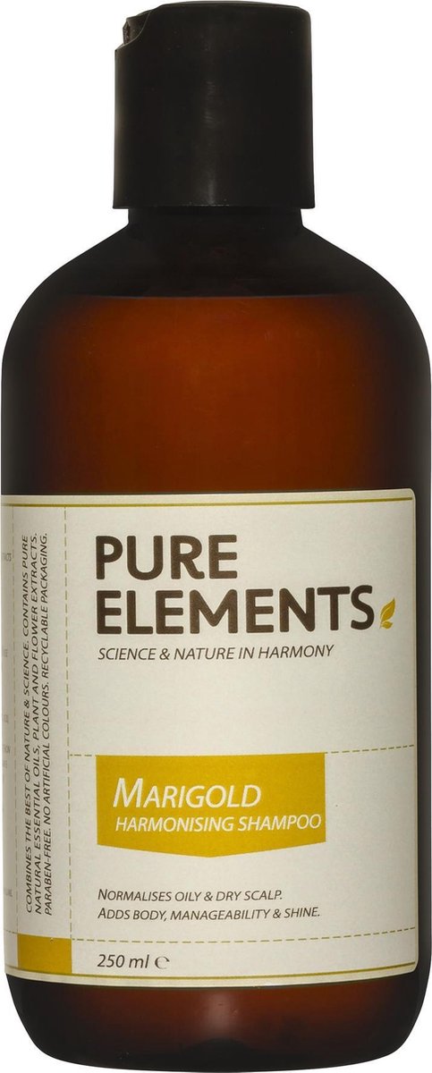Pure Elements Marigold Harmonising Shampoo 250ml | Natuurlijke shampoo voor vet haar