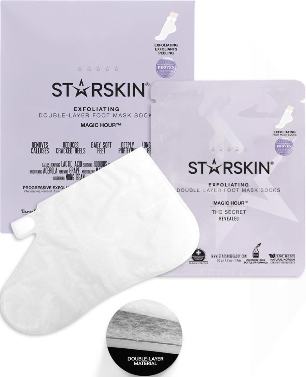 STARSKIN Magic Hour voetmasker eeltsokken eelt Baby soft zonder vijl