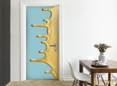 Easy Doorsticker XL - Golden Paint Drip