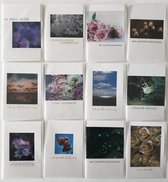 Set de 12 cartes de voeux Deuil / Condoléances photographiques