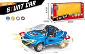 Stunt auto speelgoed - Super Max - acrobatisch beweging met licht en geluid (19CM) inclusief batterijen