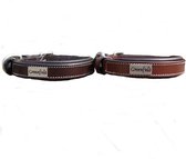 Halsband 40cm bruin