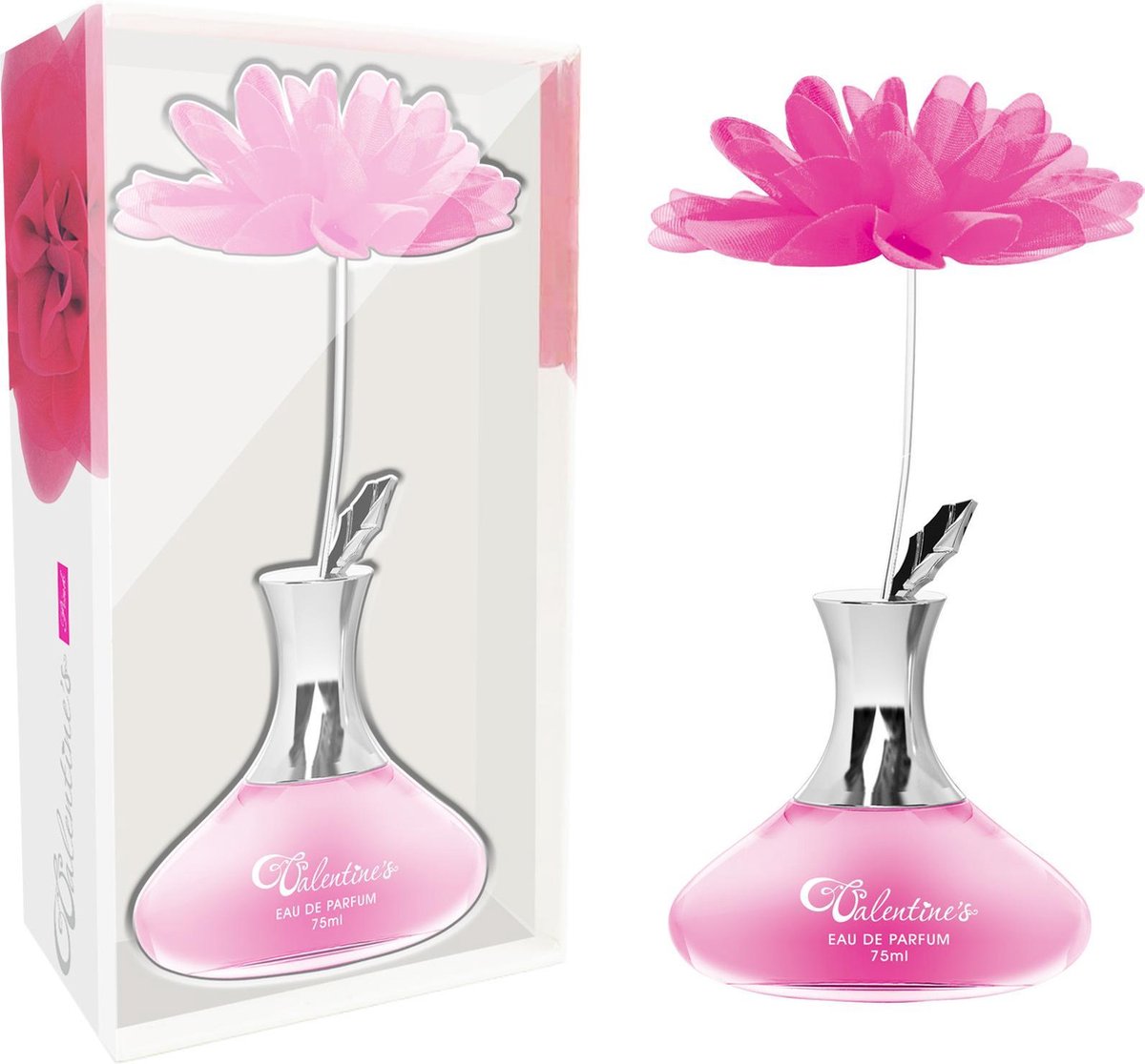 Goedkoopste Morakot Valentine's luxe sier bloem in vaas voor haar Eau de Parfum 75ml