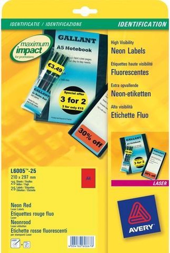 A4 etiket 1.000 vel 200 x 297 mm ** - A4 Etiketten