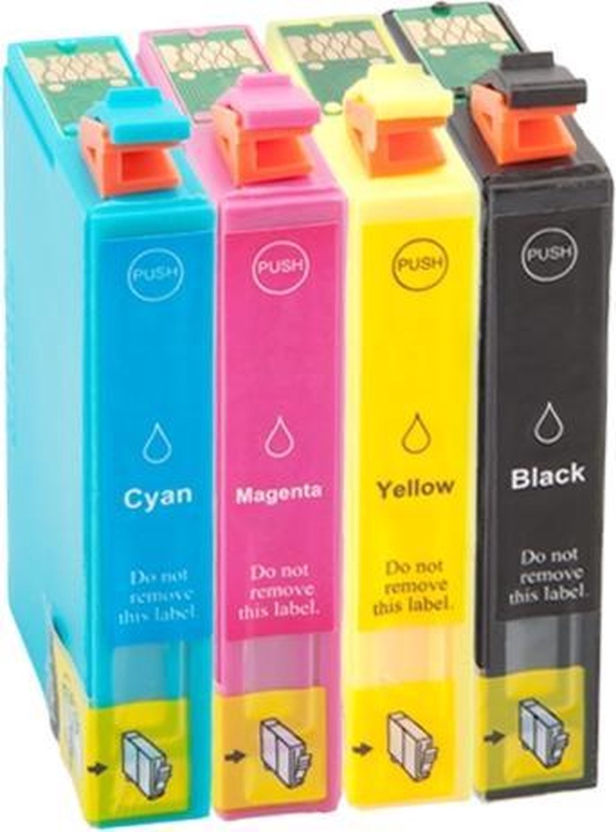 Print-Equipment Inkt cartridges / Alternatief multi pack voor Epson T29 zwart, blauw, rood, geel | epson expression home xp-235/ xp-245/ XP-352/ xp-345/