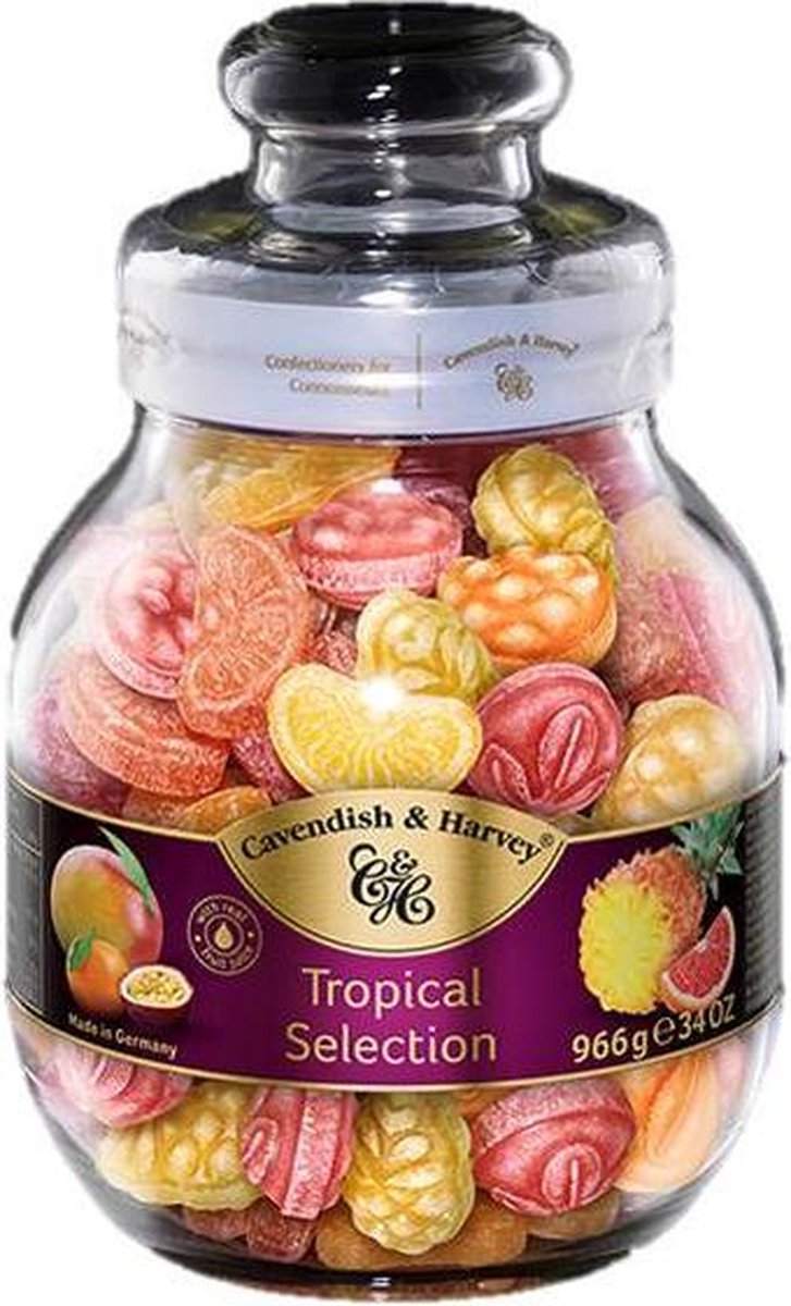 Cavendish & Harvey Snoeppot Tropical Zuurtjes 3 x 1 Kilo