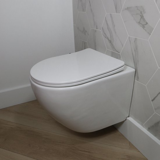 Fantasie Stal Zaailing Toiletpot - Wandcloset - Hangend toilet Cali - WC Rimless inbouwtoilet |  bol.com