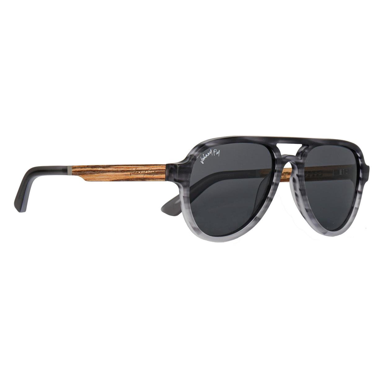 Johnny Fly Apache zonnebril - dames en heren - marmer grijs - ecologisch