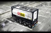 1:24 Italeri 3929 Technokar Trailer with 20’ FT Tankcontainer Plastic Modelbouwpakket