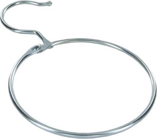 10 x warenring / marktring - ring met haak voor ophangen sjaals, tassen,  riemen | bol.com