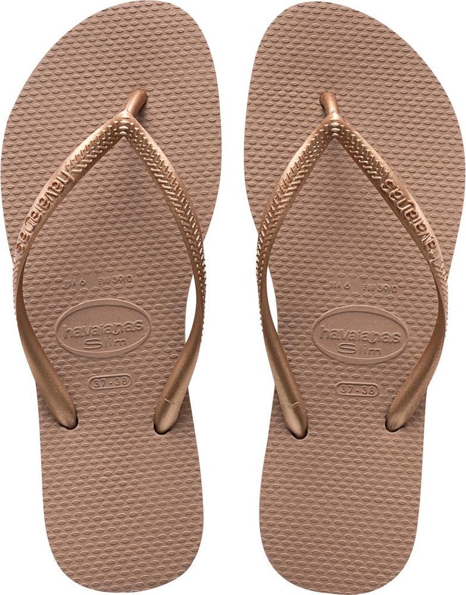 Havaianas Slim Dames Slippers - Rose Gold - Maat 39/40