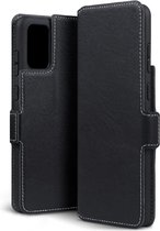 Samsung Galaxy S20 Plus (S20+) hoesje - MobyDefend slim-fit extra dunne bookcase - Zwart - GSM Hoesje - Telefoonhoesje Geschikt Voor Samsung Galaxy S20 Plus (S20+)