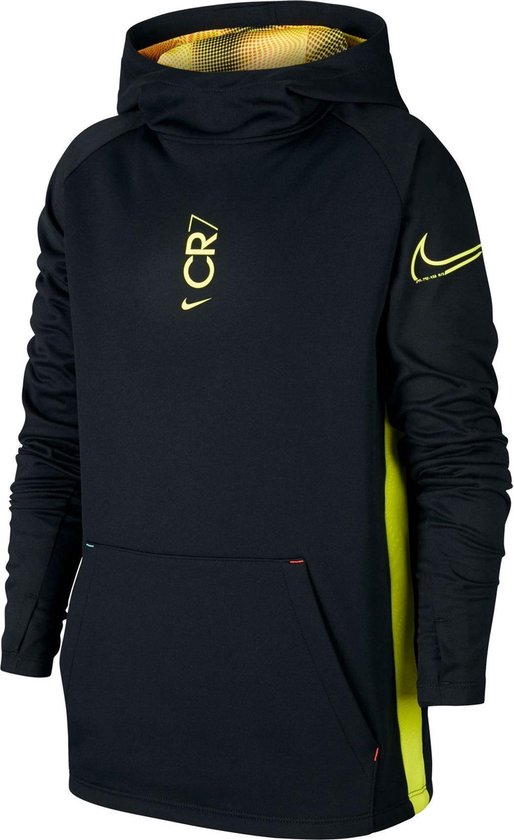 Maillot de sport Nike Dri-FIT CR7 Hoodie - Taille 152 - Unisexe - Noir /  jaune | bol