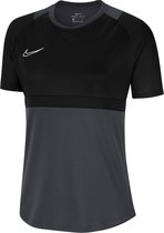 Nike Dri-FIT Academy Vrouwen Sportshirt - Anthracite/Black/Black/White - Maat XS