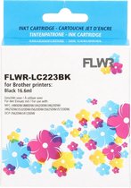 FLWR - Inktcartridge / LC-223BK / Zwart - Geschikt voor Brother
