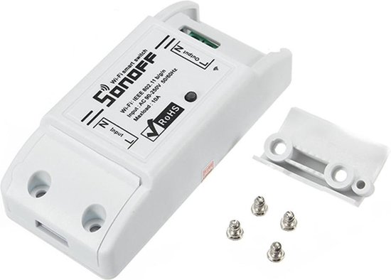 WiFi Smart Draadloze Lichtschakelaarset, ECO-NEWLEAF Waterdicht Aan/Uit-schakelaar Compatibel met Alexa & Google Assistant Stembesturing Timing-functie