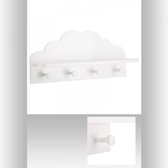 Porte-manteau Nuage Witte - 4 patères - Déco enfant