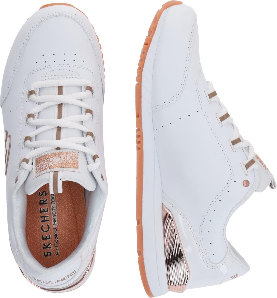 Skechers dames sneaker - Wit - Maat 39 | bol.com