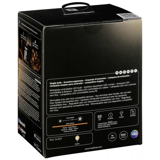 Filament Lamp - White - G93/E27 - losse lamp - Bluetooth