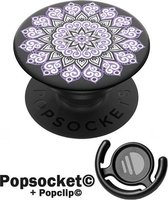 Popsocket ™ Combo Purple Mandala - Popsocket + Popclip