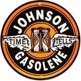 Johnson Gasolene Emaille Bord 30 cm