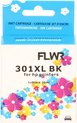 FLWR - Inktcartridge / 301XL / Zwart - Geschikt voor HP