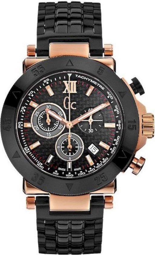 Gc Watches Gc-1 Sport X90006G2S - Horloge - 44 mm - Zwart | bol.com