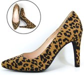Stravers - Maat 34 Leopard pumps. Hakken Kleine Maten Animal Print