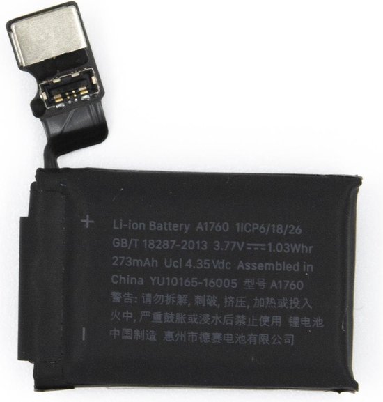 MMOBIEL Batterij Repair Kit voor Apple Watch Series 2 38mm Li-Ion 273 mAh  1.03 Wh | bol.com