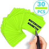 AWEMOZ Scrum Magneten - 30 stuks - Voor Whiteboard, Magneetbord, Memobord of Magnetisch Tekenbord – Herschrijfbare magneten - Post It Notes – Kanban - 7,5 x 7,5 cm - Groen