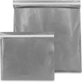 Plastic verzendzakken - Zilver - 50 x 46 cm (L) - 100 micron (kleding - webshop) - 20 stuks