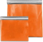 Verzendzakken - Oranje - 50 x 46 cm (L) - 100 micron Plastic  (Kleding - Webshop Zakken) - 20 stuks