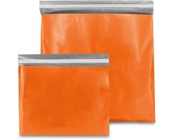 Verzendzakken - Oranje - 50 x 46 cm (L) - 100 micron Plastic  (Kleding - Webshop Zakken) - 20 stuks