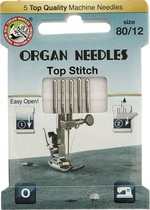 Organ naaimachinenaalden top stitch dikte 80