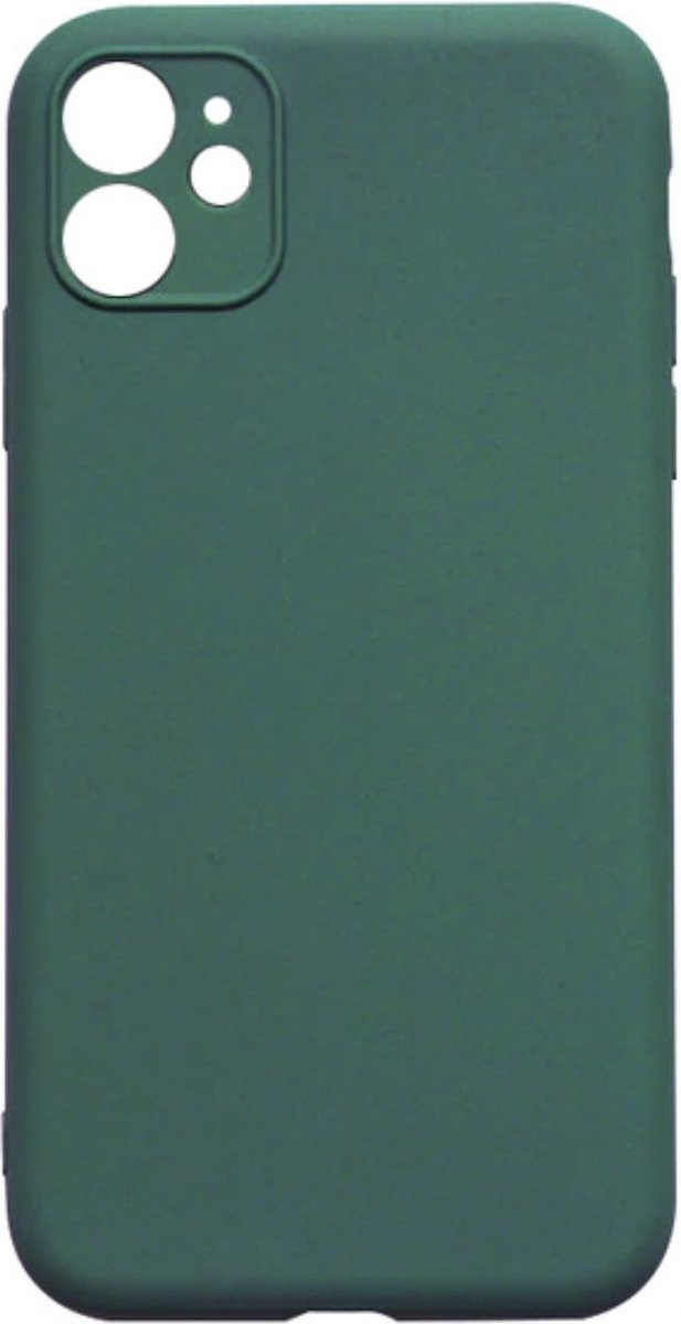 Geschikt voor Apple iPhone 11 Pro Back cover - Groen - Soft TPU - Siliconen Hoesje