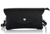 Crossbody Clutch Kunstleer - Zwart - by Senequier