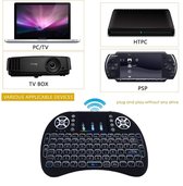 Mini Handheld Toetsenbord + Muis - ingebouwd accu -  Geschikt voor Smart TV / Android Box / PS4 / XBOX / Windows 10 / 7 / 8 / XP / Vista - Keyboard -  Laptop / Tablet / Notebook